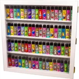 meytrade Vitrine Sammlervitrine für 72 Clipper Feuerzeuge in Holz weiß oder schwarz 42x42cm Vitrine für Clipper Feuerzeuge weiß