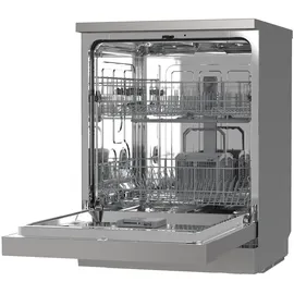 Homex DWFS601449E-S Geschirrspüler (freistehend, 598 mm, Silber)