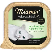 Miamor Milde Mahlzeit Geflügel & Gemüse 16 x 100