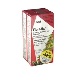 Salus Floradix Élixir de Fer DUO Prix Réduit 2x500 ml