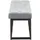deluke Sitzbank MEXICO Grau 100 x 38 x 46 cm
