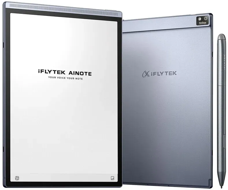iFLYTEK AINOTE Air 2 E-Ink-Tablet, 8.2 Zoll (20,8 cm) Notiz- und E-Paper-Tablet, Supernote-Schreibtablett mit Eingabestift, Transkription in 14 Sprachen für Meetings, Lernen und Lesen, Grau
