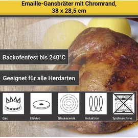 Krüger Gourmet Gänsebräter 38 cm