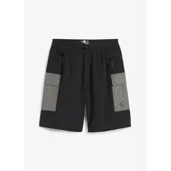 bonprix Funktions-Bermuda mit Cargo-Taschen schnelltrocknend, schwarz, 54