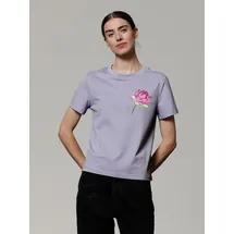 wat? APPAREL T-Shirt Blume in Lavender | Gr.: 34