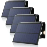Bearware Solarleuchte schwarz 4er Set 80 lm IP54