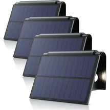 Bearware Solarleuchte schwarz 4er Set 80 lm IP54