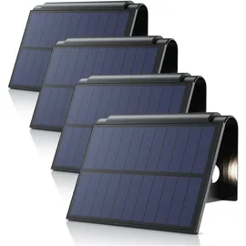 Bearware Solarleuchte schwarz 4er Set 80 lm IP54