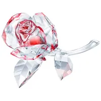 Swarovski 5428561 Blühende Rose Rot Figurine, Kristall, Mehrfarbig hell,