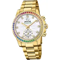 Jaguar Edelstahl gold Connected Armbanduhr UJ983/4