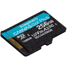 Kingston Canvas Go! Plus Gen4 256GB microSDXC Speicherkarte (200 MB/s, A2 U3) mit Adapter