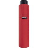 Doppler Taschenschirm Fiber Havanna Uni – Extrem leicht – Kompakte Größe – 22 cm – Rot
