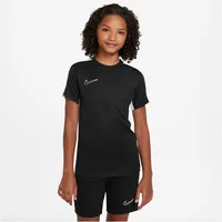 Nike Dri-FIT Academy23 kurzarm Fußball Trainingsshirt Kinder 010 - black/white/white S (128-137 cm)