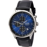 LORUS Herren Analog Quarz Uhr mit Leder Armband RM317HX9