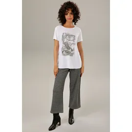 Aniston CASUAL Shirtbluse ANISTON CASUAL Grau/Weiß 40