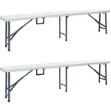 vidaXL Gartenbank 180 x 42 x 26 cm Weiß