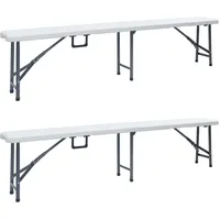 vidaXL Gartenbank 180 x 42 x 26 cm Weiß