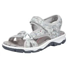 Rieker Riemchensandale Damen Hellgrau Multicolor 40