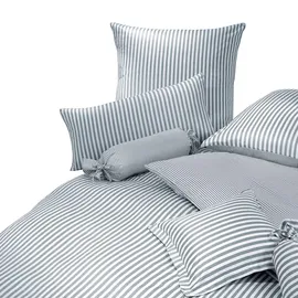 JANINE Modern Classic Gestreift Silber 40 x 80 cm