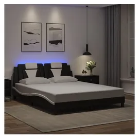 vidaXL Viana 160 x 200 cm Schwarz/Weiß