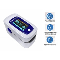 Pulsoximeter MomMed Pulsmessgerät Fingerpulsoximeter Sauerstoffmessgerät Pulsmesser