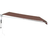 vidaXL Markise 450 x 300 cm braun