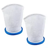 HpLive 2/4 Stück Poolsauger-Filterbeutel für P30X022XF PBW022XF JPV200 21051DL iVac250, Mehrschichtige Filterung, Gummidichtring(2pcs)