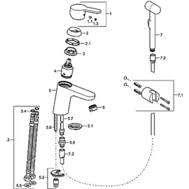 Hansa HansaPrimo Einhandmischer mit Funktionsbrause chrom 49462203