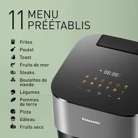 Panasonic NF-CC500SXE Heißluft-Fritteuse 5 l, 1450 W Grau