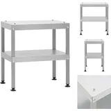 Grills - Living Tisch für Räucherofen 40x28x44,5 cm Verzinkter Stahl - Silber