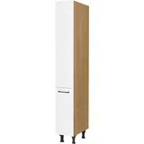 nobilia® Apothekerschrank "MIAMI", mit 5 Einhängekörben, Breite 30 cm, Höhe 216,6 cm, vormontiert, Ein- und Auszugsdämpfung SoftStoppPro weiß