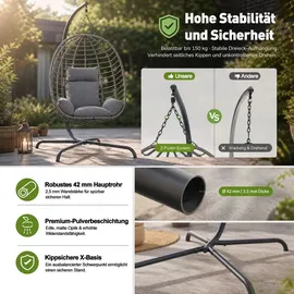 Sekey Hängesessel Grau
