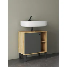 Home Affaire Waschbeckenunterschrank Oslo 60 x 65 cm Grau