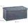 Relaxdays Truhenbank Samt Dunkelgrau 38 x 77 x 39 cm