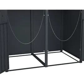 Estexo Mülltonnenbox 3 Türen 120 x 80 x 110 cm anthrazit