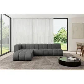 altdecor Ecksofa modulares Sofa Darnel-L2 - 296x177x70 cm Dunkelgrau