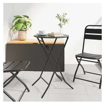 vidaXL Klapptisch Ø 50 x 72 cm Anthrazit