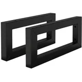 ML-Design Wandkonsole Schwarz, Metall, 15x3x35 cm, Wohnzimmer, Regale, Wandboards