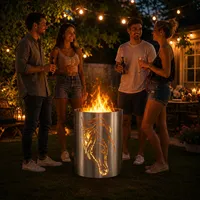 Feuertonne Pferd Feuerkorb Pferdekopf Gartenfeuer Stahl Made in Germany
