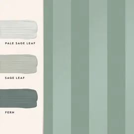 Laura Ashley Lille Pearlescent Stripe Vliestapete 52 cm x 10 m 0,3 kg Grün/Mint 34193
