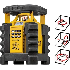 Stabila Rotationslaser LAR 350, 9-teiliges Set, Receiver, Baustativ, Zubehör