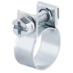 Schlauchschelle Mini,W1,Stahl (ST),verz.,NW 9mm,9mm