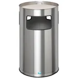 Proregal Kombiascher mit Kantenschutz 69,2 Liter, HxBxT 75 x 42 x 42 cm Edelstahl Aschereinsatz Edelstahl