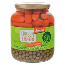 NurPuur Erbsen & Möhren demeter 680g