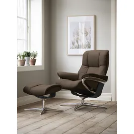 Stressless Mayfair mit Cross Base Rohleder 83 x 102 x 74 cm dark beige q2 faron