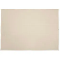 Relaxdays Sonnensegel rechteckig, 3,5 x 4,5 m, wasserabweisend, UV-beständig, mit Spannseilen, Terrasse, Balkon, beige