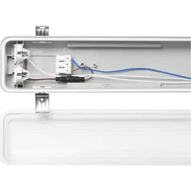 LEDVANCE Feuchtraumleuchte Kunststoff/Metall 120 cm IP65 inkl. Bewegungsmelder grau