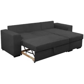 SUN GARDEN SO260/MANNHEIM Ecksofa mit Stauraum- und Schlaffunktion inkl. Kissen 243x155 cm - Braun