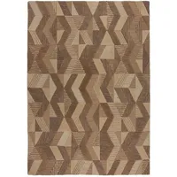 KADIMA DESIGN Wollteppich 120 x 170 cm Braun
