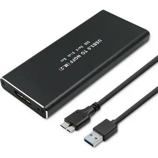 Qoltec 51854 Festplattengehäuse M.2 SATA SSD NGFF | USB 3.0